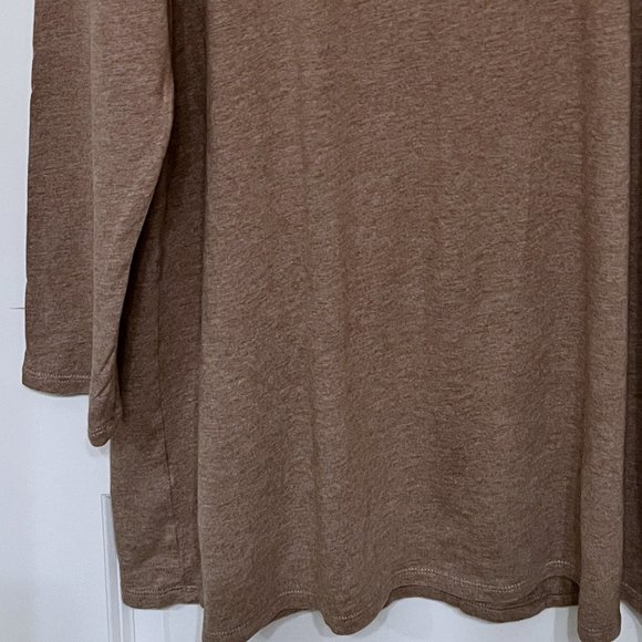 J Jill Brown Pure Jill Tunic Shirt NWOT - Size L - Picture 5 of 8